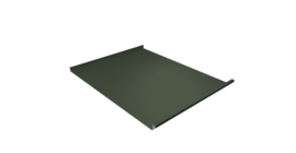 Фальц двойной стоячий Grand Line 0,5 Satin Matt TX с пленкой на замках RAL 6020 хромовая зелень