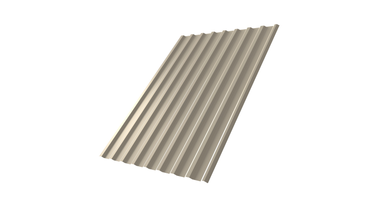 Профнастил С20R 0,5 Satin RAL 1015 светлая слоновая кость