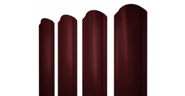 Штакетник Круглый фигурный 0.5 Satin RAL 3005 красное вино