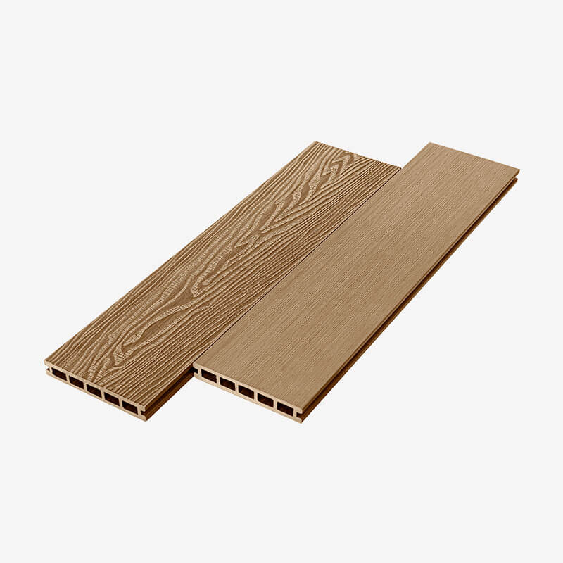 Террасная доска ДПК полнотелая UnoDeck Vintage 150×24 мм орех 3м
