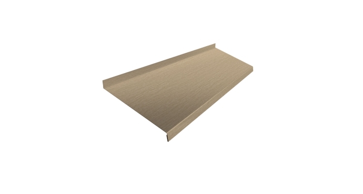 Отлив простой 200 0,45 Print Elite Milky Wood TwinColor (2м)