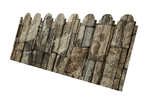 Профнастил С10B фигурный 0,45 Print Elite Fine Stone TwinColor