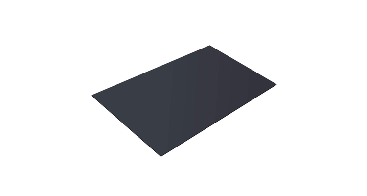 Плоский лист 0.5 Satin Мatt RAL 7024 мокрый асфальт