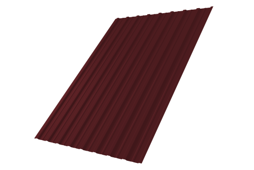 Профнастил С10A 0,45 Drap TX RAL 3005 красное вино