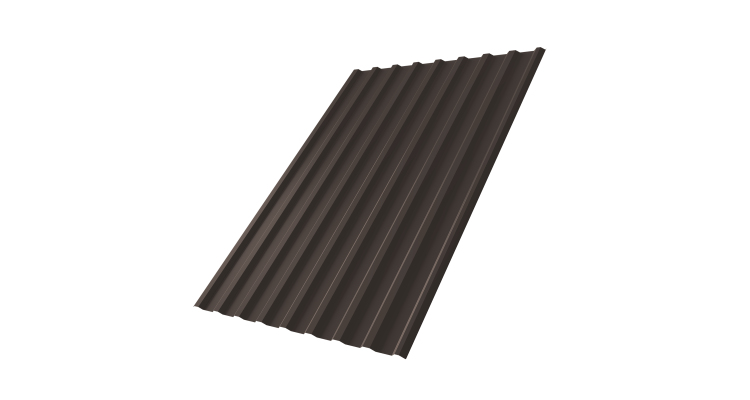 Профнастил С20R 0,5 Atlas X RR 32 темно-коричневый