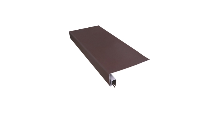 Планка приоконная широкая 7/8'' Grand Line Decor Premium Acryl, темный дуб (3.0м)