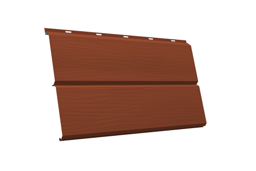ЭкоБрус 3D 0,345 GL 0.45 Drap TR с пленкой RAL 8004 терракота