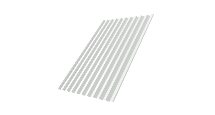 Профнастил С21R 0,45 PE-Double 9003 сигнальный белый