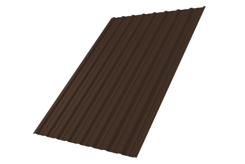 Профнастил С10A 0,45 Drap-double TX RAL 8017 шоколад