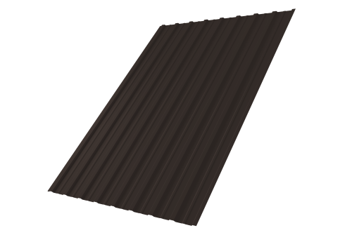 Профнастил С10A 0,5 PurPro RR 32 темно-коричневый