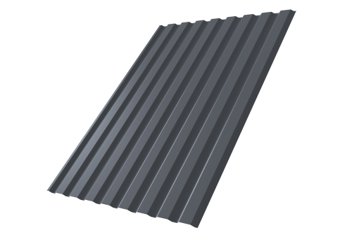 Профнастил С20A 0,45 Drap-double TX RAL 7024 мокрый асфальт