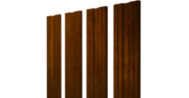 Штакетник Twin с прямым резом 0.45 Print Premium Golden Wood Intense FTC