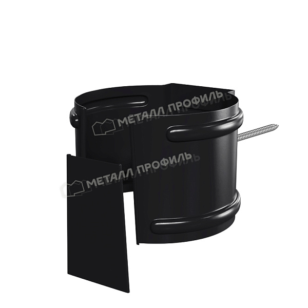 Держатель трубы Металл Профиль PURMAN BLACK EDITION D100 (на кирпич) RAL 9005