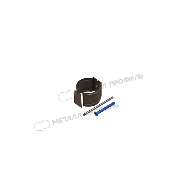 Держатель трубы (на кирпич) Металл Профиль Foramina Freeze D100 DarkBrown