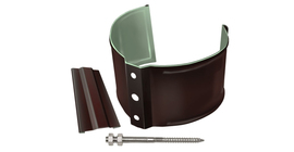 Кронштейн трубы на кирпич GL PE Matt 90 мм RAL 8017 шоколад