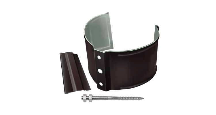 Кронштейн трубы на кирпич GL PE Matt 90 мм RR 32 темно-коричневый